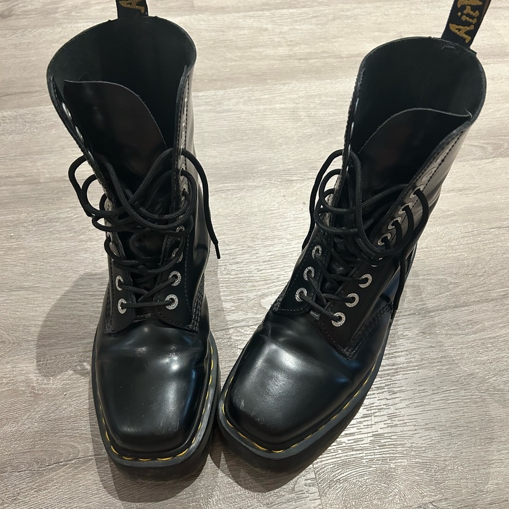 Dr. Martens Square Toe Combat Boots